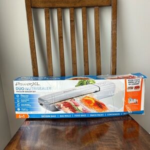 Power XL Duo Nutrisealer 6 in 1 Vacuum Sealer Set with Accessory Kit New‎ in Box
